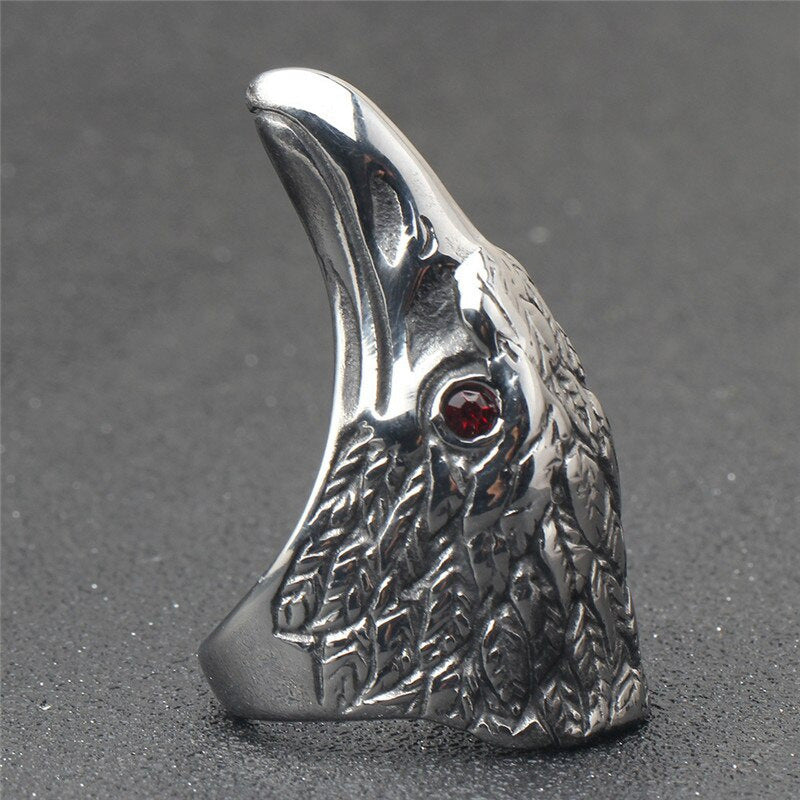 Metal Punk Eagle Animal Ring Men - Nyaabs