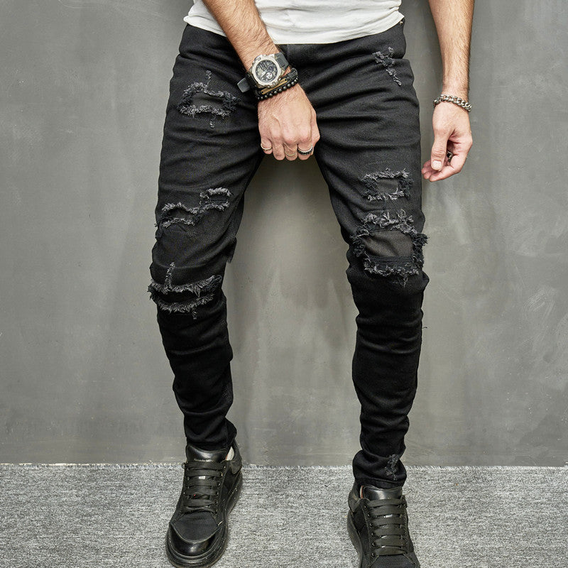 2023 Men's Stretch Skinny Jeans Casual Light Color - Nyaabs