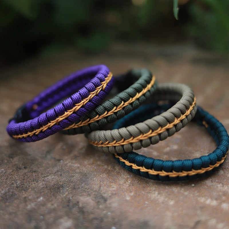 Handwoven Outdoor Sports Bracelet For Men - Nyaabs