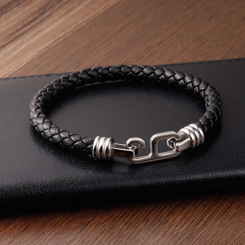 Fashion Personality Leather Bracelet Men - Nyaabs