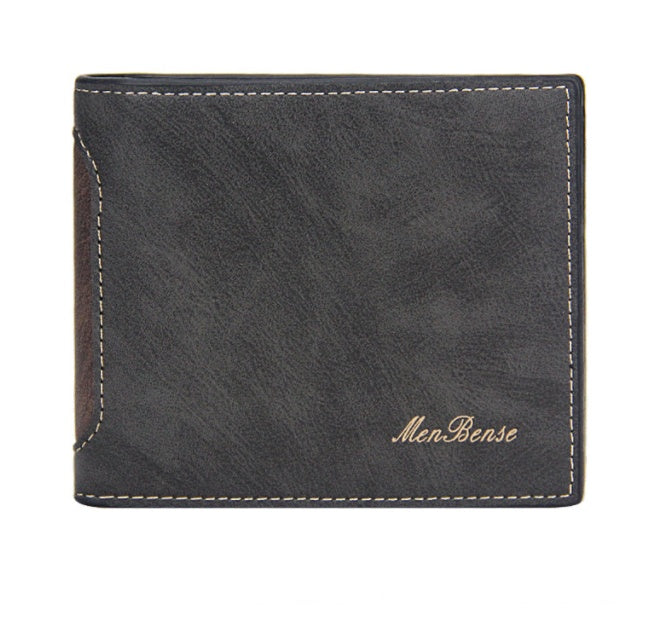 New Men's Wallets Short Leisure Splicing - Nyaabs