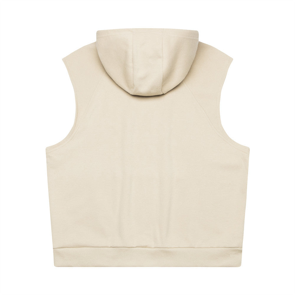 Street Hooded Vest Men's Fashionable Loose Sleeveless - Nyaabs