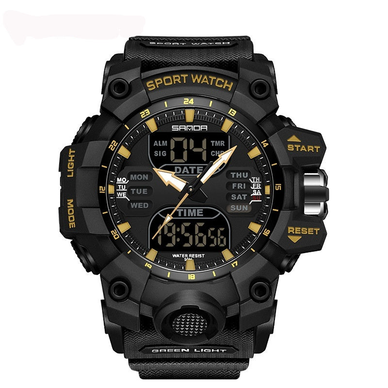 Multifunctional Men's Fashion Korean Style Waterproof Shockproof Transparent Watch - Nyaabs