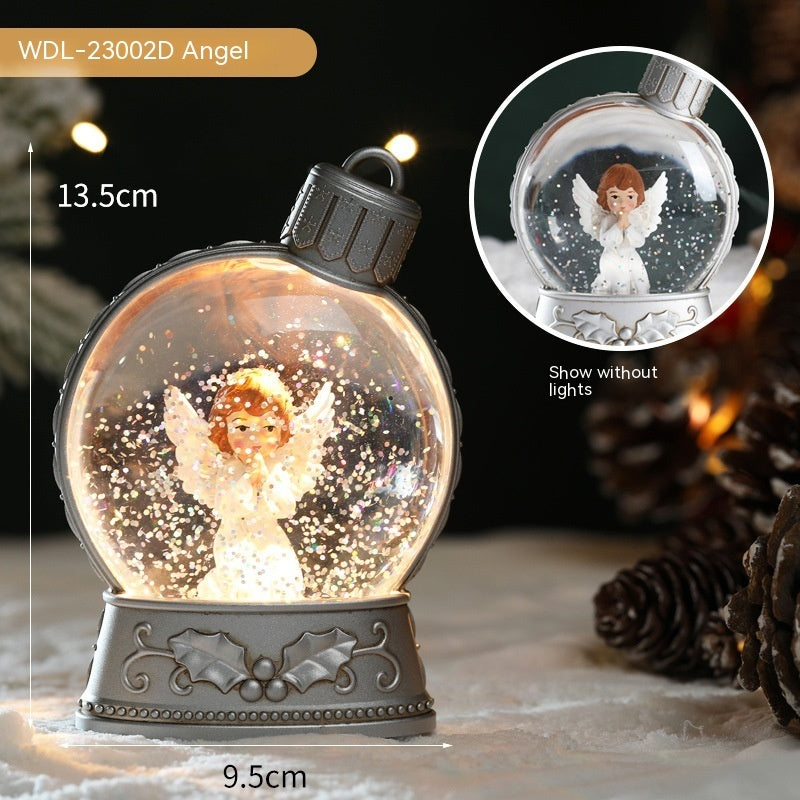 Christmas Holiday Decorations Luminous Simulation Flat Light LED Decoration Scene Layout Flame Light Home Decor - Nyaabs