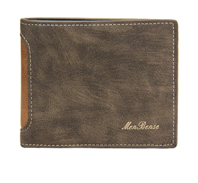 New Men's Wallets Short Leisure Splicing - Nyaabs