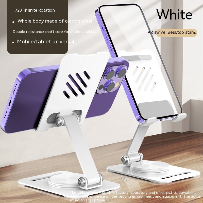 360 Degrees Rotate Metal Desk Mobile Phone Holder Stand For Phone Pad Adjustable Desktop Tablet Holderl Table Cell Phone Stand - Nyaabs