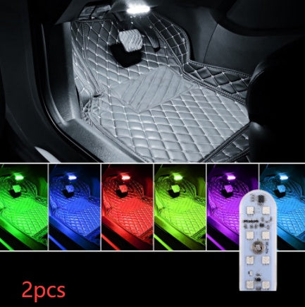 Touch-sensitive Usb Charging Atmosphere Lamp In Car - Nyaabs