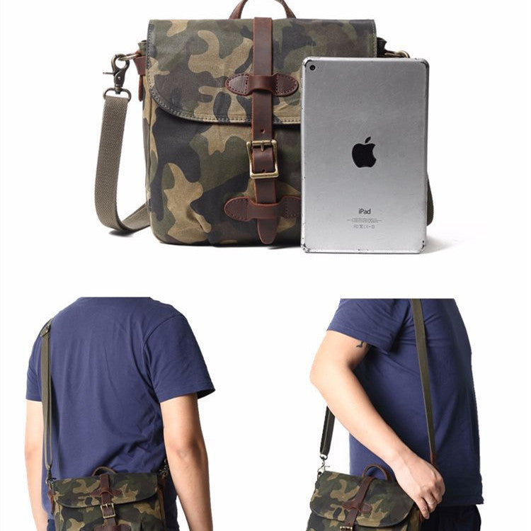 Waterproof Canvas Shoulder Messenger Bag nyaabs.com