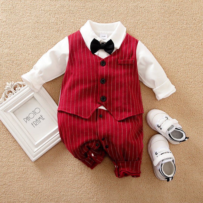 Baby Autumn Clothing Clothes Baby Boy Rompers - Nyaabs