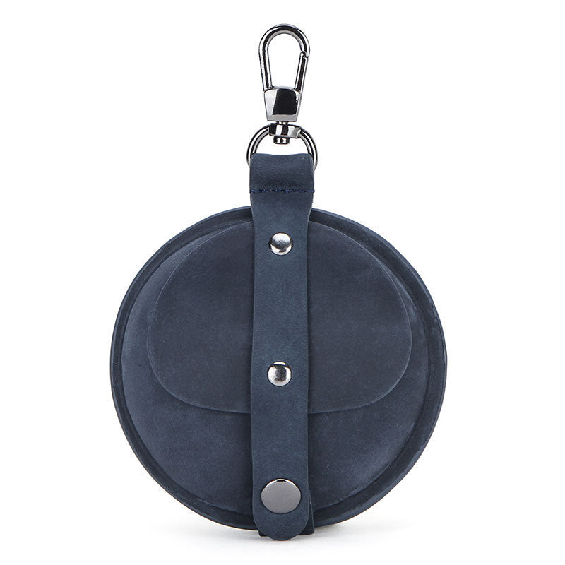 Crazy Horse Leather Round Multifunction Headphones - Nyaabs