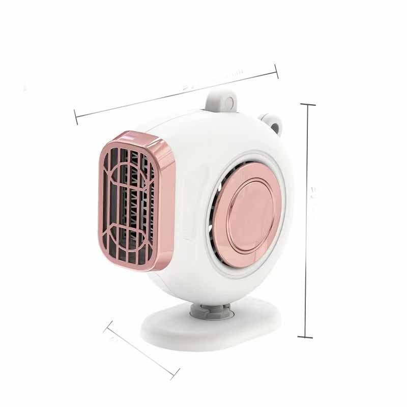 Warm Cold Dual Use Car Low Noise Defog Windscreen Fan Heater Demister Car Heater Fan Heater Window Mist Remover - Nyaabs