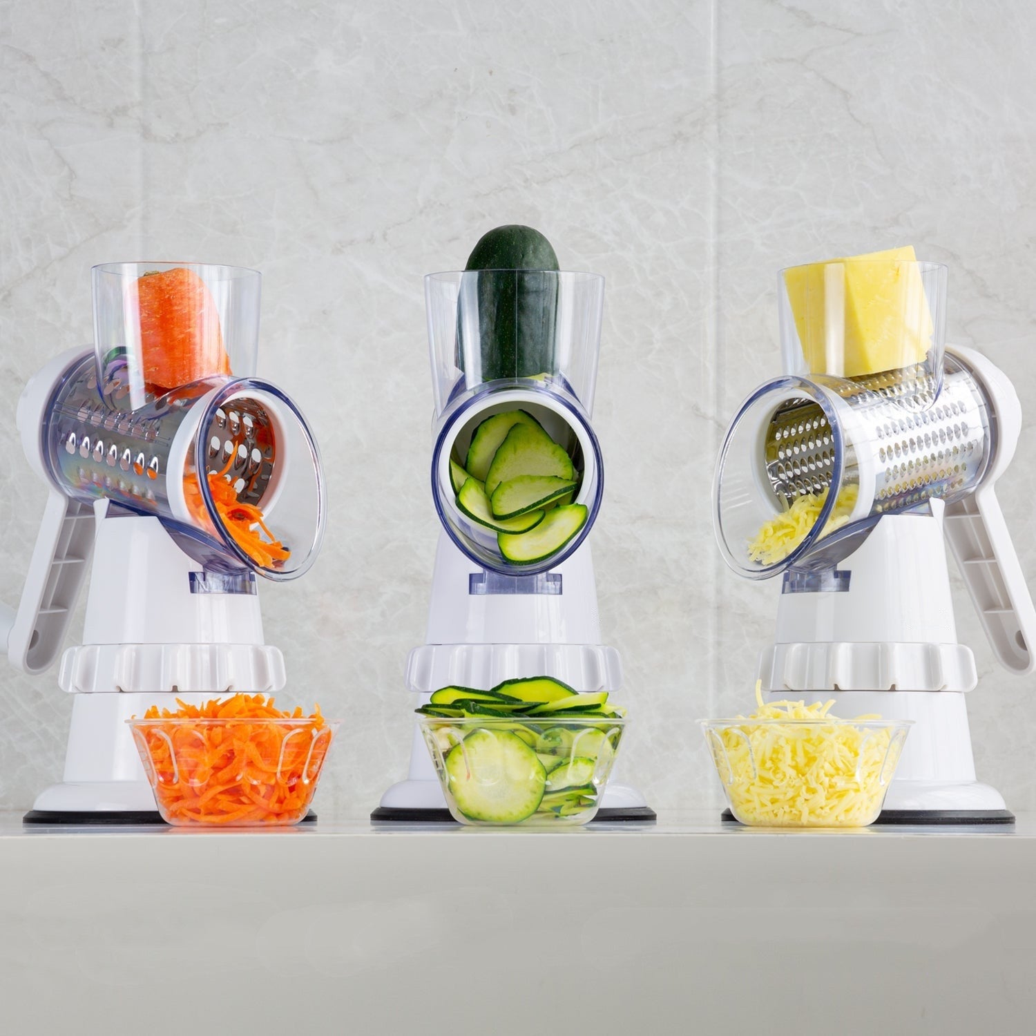 3 In 1 Vegetable Slicer Manual Kitchen Accessories Grater For Vegetable Cutter Round Chopper Mandolin Shredder Potato Home Kitchen Supplies Kitchen Gadgets nyaabs.com