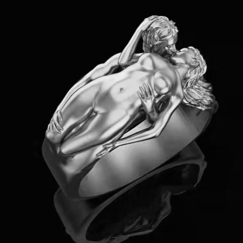 Fashion Men And Women Couple Ring Exaggerated - Nyaabs