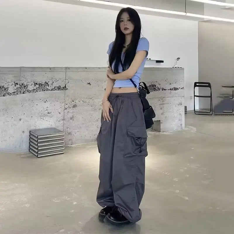 Straight Wide Leg Casual Pants - Nyaabs