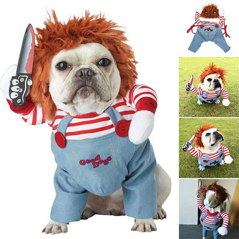 Halloween Pet Costume Pet Dog Funny Clothes Adjustable Dog Cosplay Costume Scary Costume Party Gatherings nyaabs.com