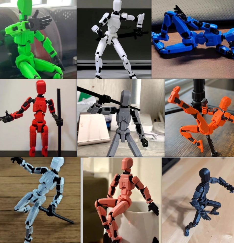 Multi-Jointed Movable Shapeshift Robot 2.0 3D Printed Mannequin Dummy Action Model Doll Toy Kid Gift - Nyaabs