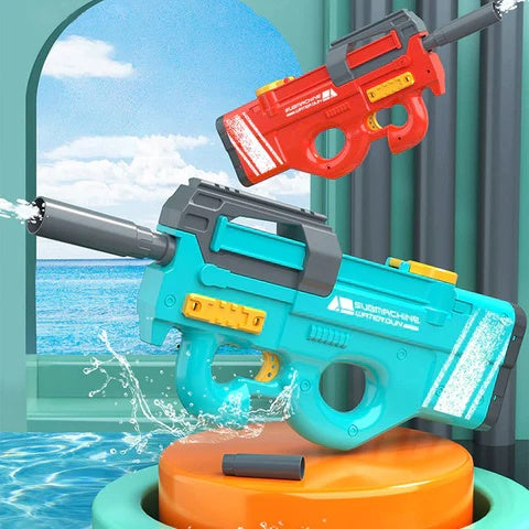 New P90 Electric Water Gun High-Tech Kids Toys Outdoor Beach Pool Large Capacity Summer Gel Blasting Water Gun For Adults - Nyaabs