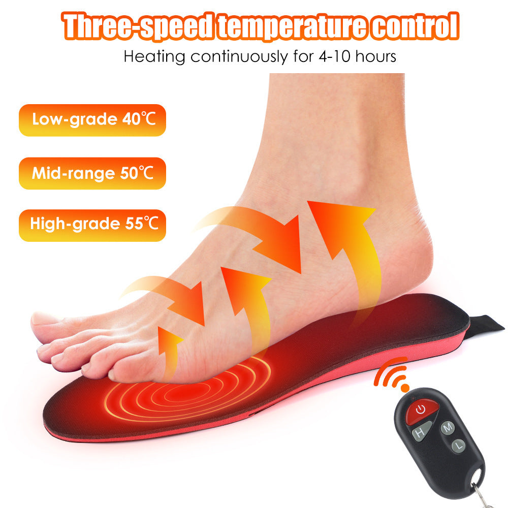 Heated Insoles For Men Women Rechargeable Heating Boot Insole Feet Warmer Pads Cut To Any Size Heating Electric Heated Insoles - Nyaabs