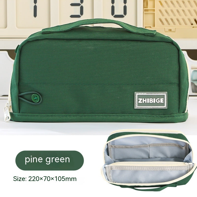 Double-sided Large Capacity Student Pencil Bag - Nyaabs