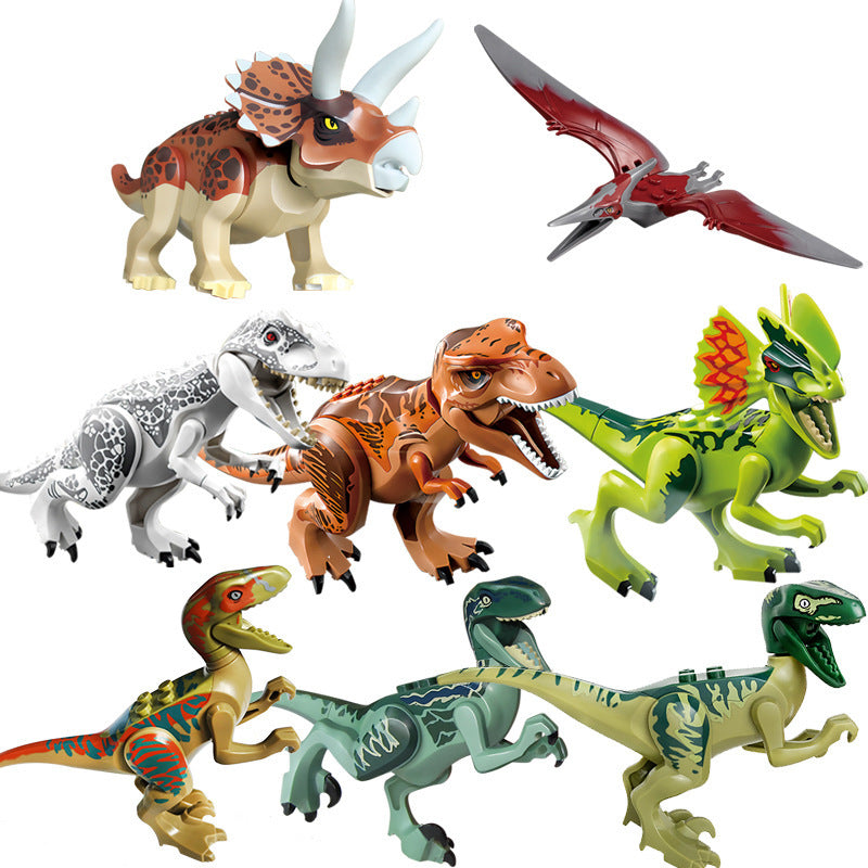 Building Blocks Mini Dinosaur Bricks Figures Kids Toys For Children - Nyaabs