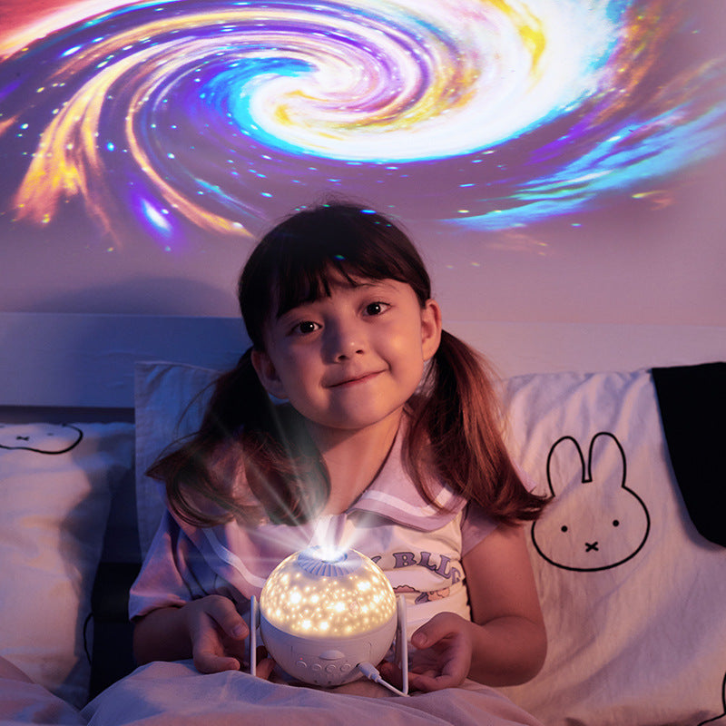 Galaxy Projector Starry Sky Projection Bedroom Bedside Decoration Night Light - Nyaabs