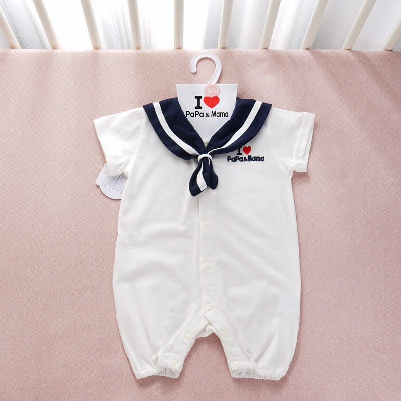 Navy Style Baby Clothes Newborn Clothes Baby Onesies - Nyaabs