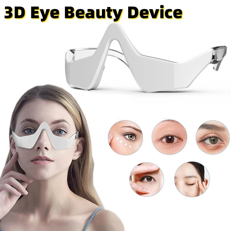 3D Eye Beauty Instrument Micro-Current Pulse Eye Relax Reduce Wrinkles And Dark Circle Remove Eye Bags Massager Beauty Tool - Nyaabs