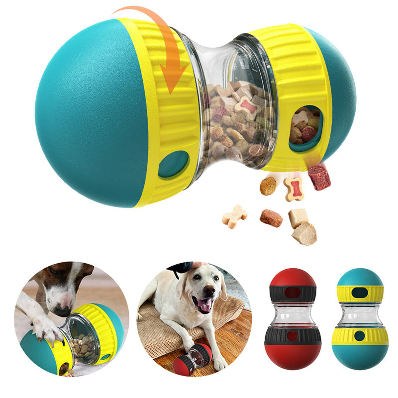 Food Dispensing Dog Toy Tumbler Leaky Food Ball Puzzle Toys Interactive Slowly Feeding Protect Stomach Increase Intelligence Pets Toy Pet Products - Nyaabs