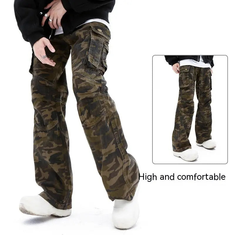 High Street Leisure Cargo Camouflage Pants Male - Nyaabs