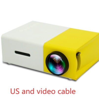 Portable Projector 3D Hd Led Home Theater Cinema HDMI-compatible Usb Audio Projector Yg300 Mini Projector - Nyaabs