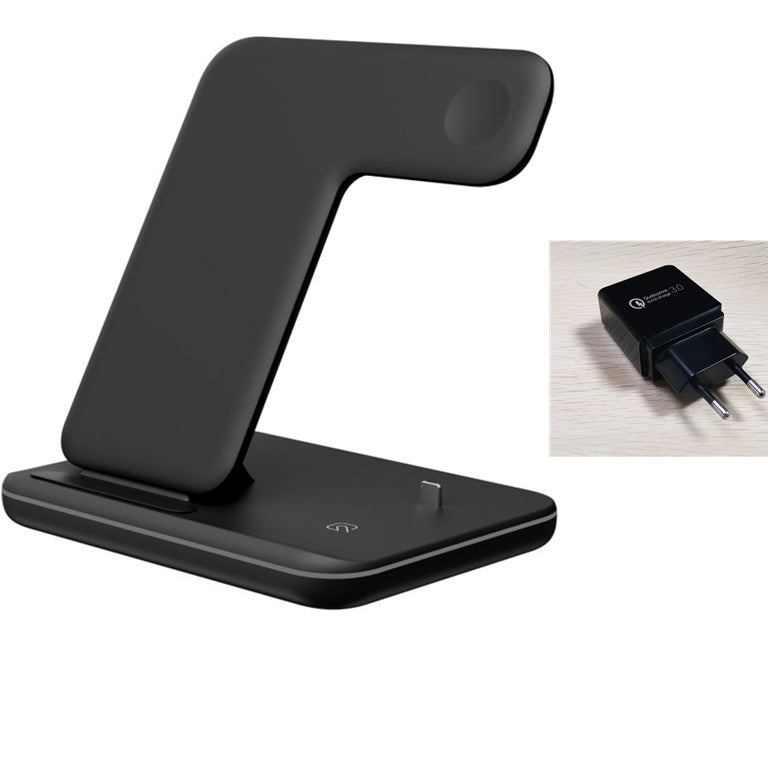 Compatible Mobile Phone Watch Earphone Wireless Charger 3 In 1 Wireless Charger Stand - Nyaabs