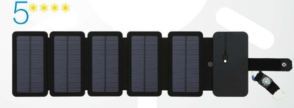 Outdoor Folding Solar Panel Charger Portable 5V 2.1A USB Output Devices Camp Hiking Backpack Travel Power Supply For Smartphones - Nyaabs