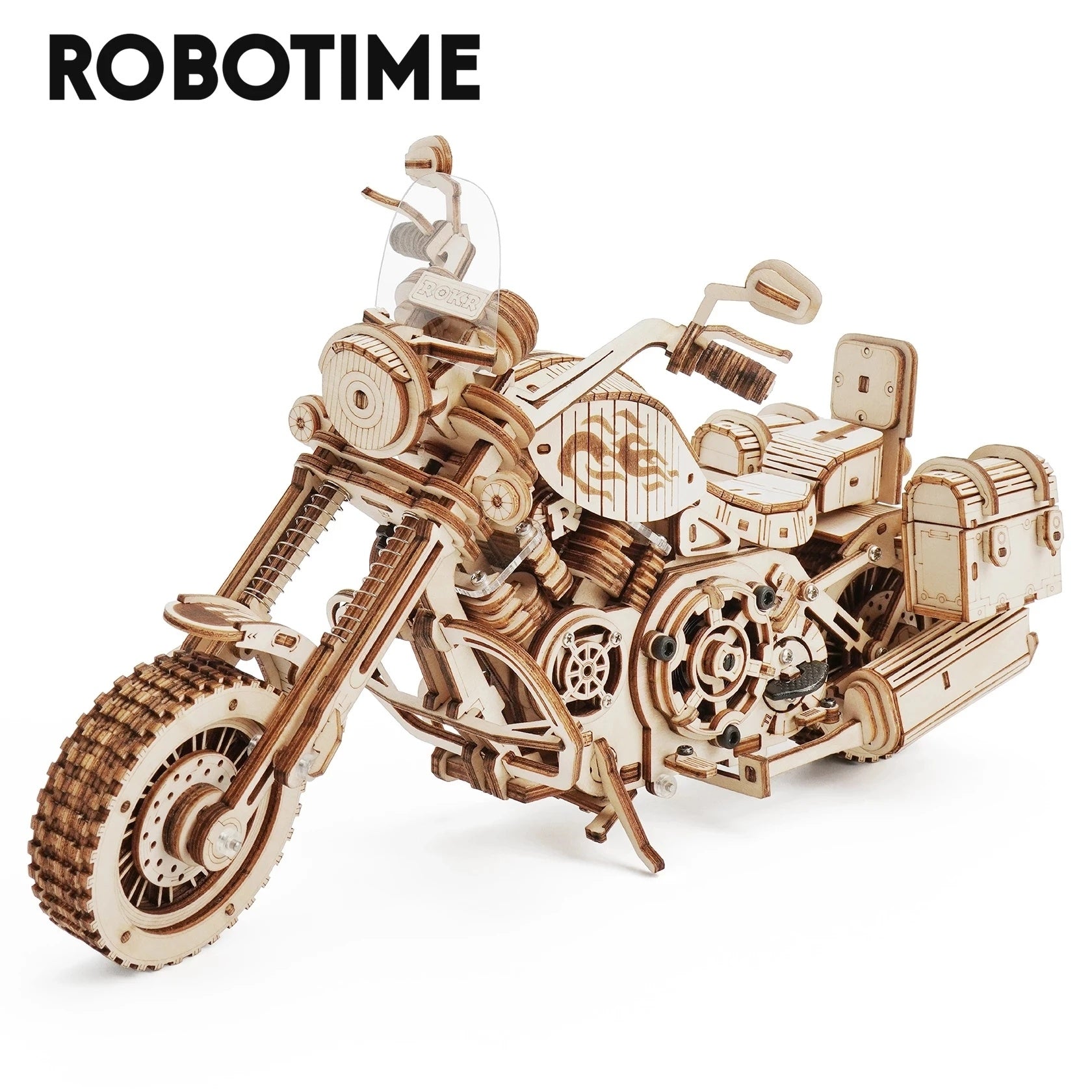 Robotime Rokr Cruiser Motorcycle DIY Wooden Model 420 Pcs Building Block Kits Funny Toys Gifts For Children Adults Dropshipping My Store