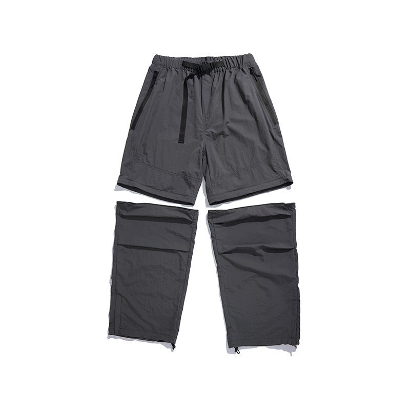 Men's Spring And Summer Wear Pleated Straight Outdoor Sports Casual Pants - Nyaabs