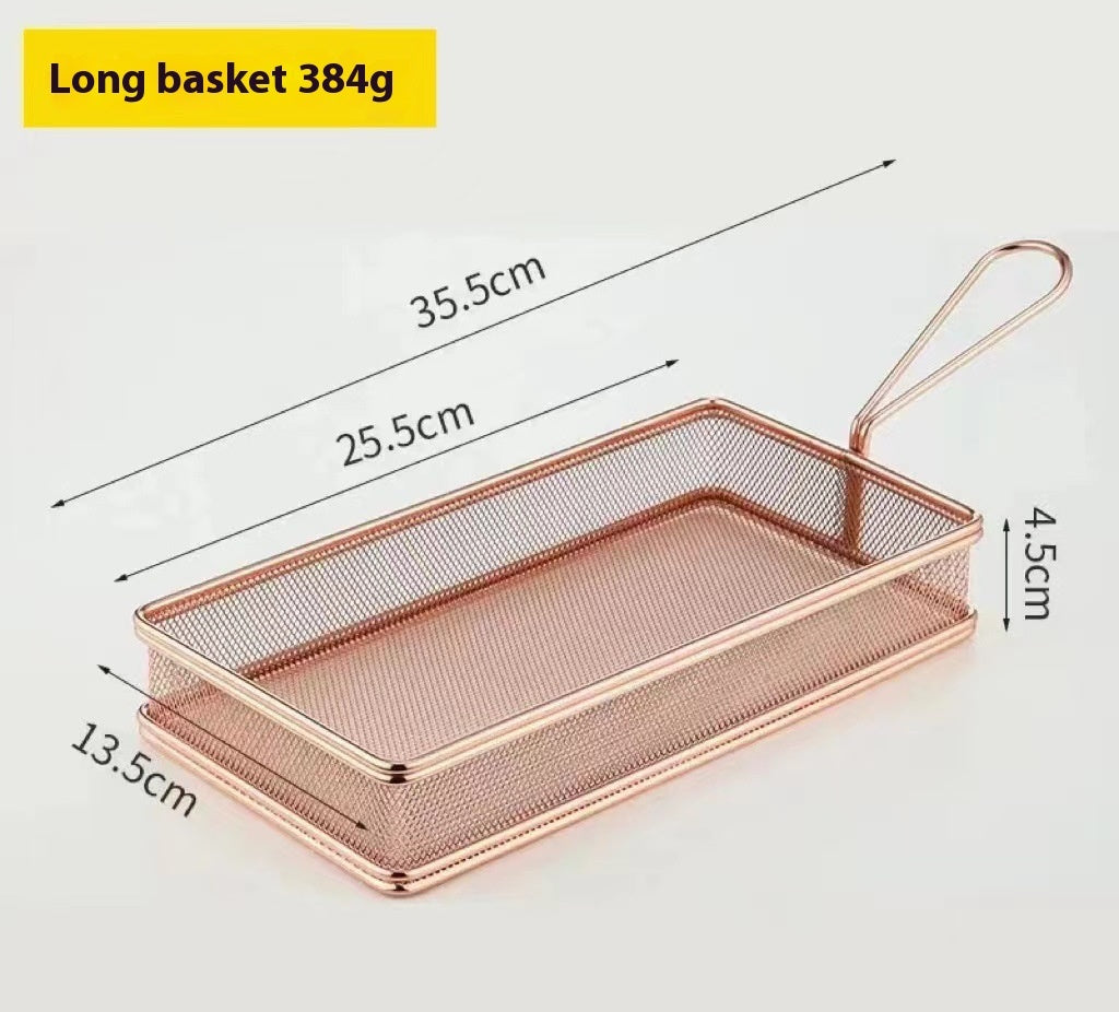 304 Stainless Steel Chips Basket Mini Frying Basket - Nyaabs