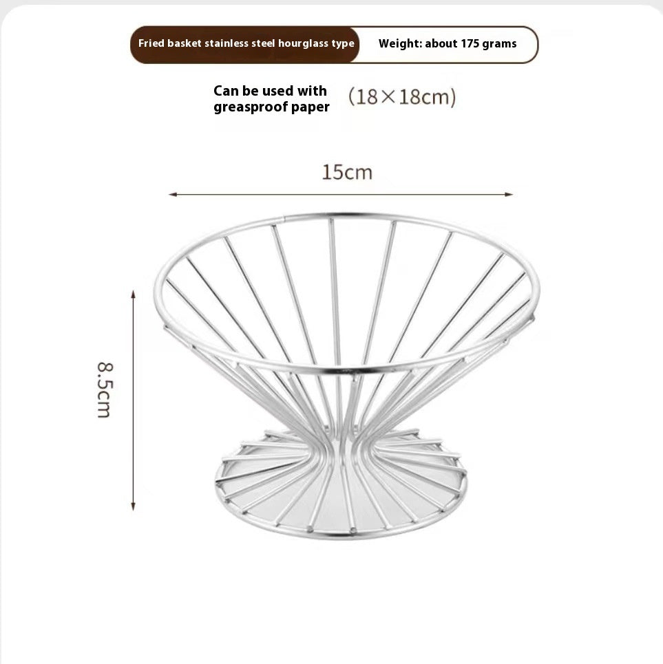 304 Stainless Steel Chips Basket Mini Frying Basket - Nyaabs