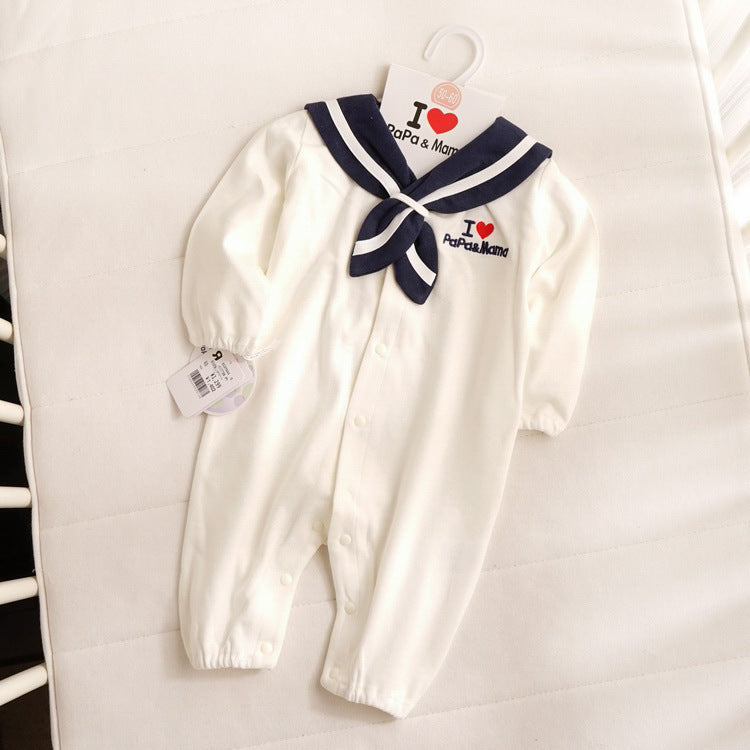 Navy Style Baby Clothes Newborn Clothes Baby Onesies - Nyaabs