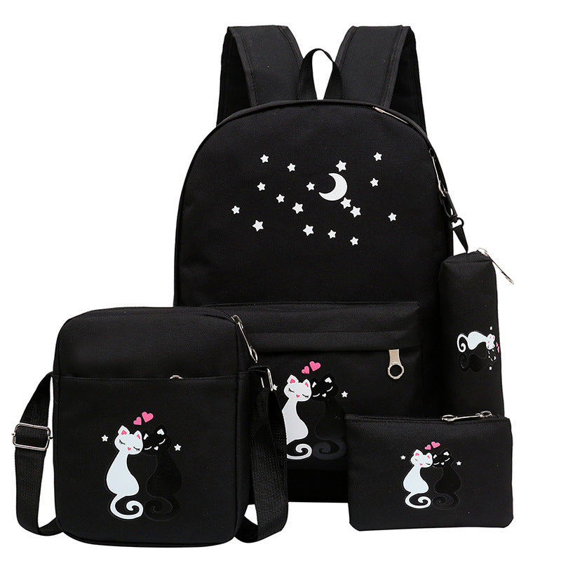 Children's Cartoon Cute Canvas Bag - Nyaabs