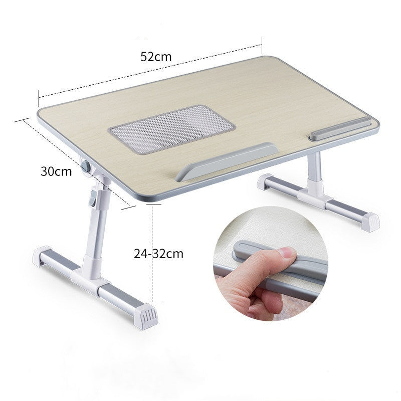 Adjustable Laptop Desk Stand Foldable Notebook Laptop Bed Table Can be Lifted Standing nyaabs.com