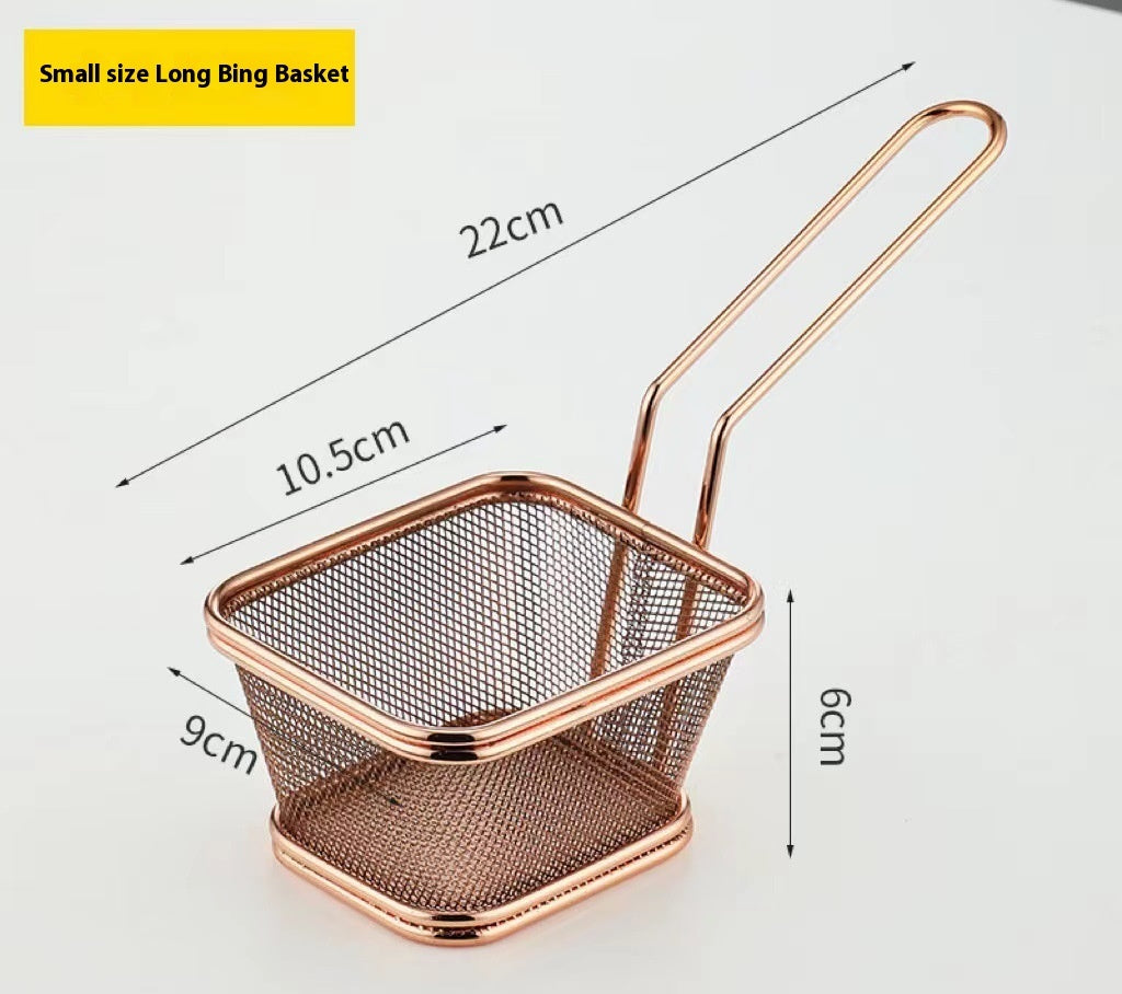 304 Stainless Steel Chips Basket Mini Frying Basket - Nyaabs