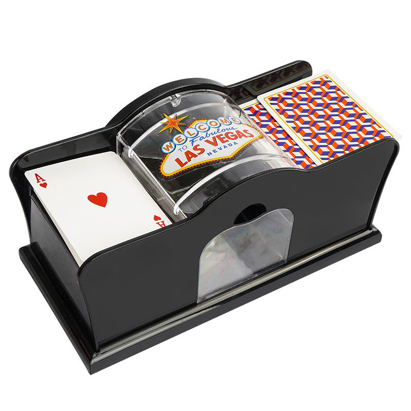 Poker Card Hand Shuffler Easy Hand Cranked Casino Card Shuffling Machine For Blackjack Poker Texas - Nyaabs