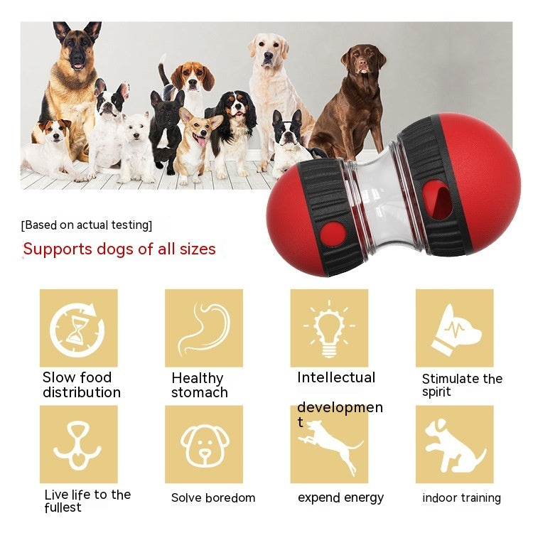 Food Dispensing Dog Toy Tumbler Leaky Food Ball Puzzle Toys Interactive Slowly Feeding Protect Stomach Increase Intelligence Pets Toy Pet Products - Nyaabs