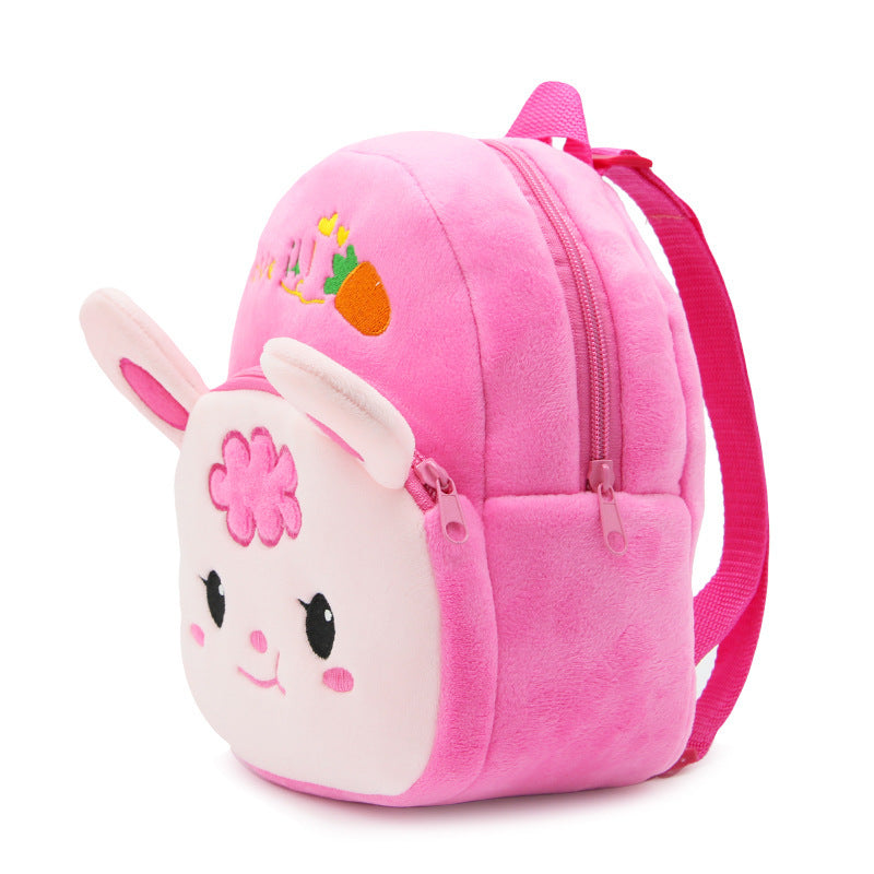 Cute Cartoon Animal Radish Rabbit Plush Backpack - Nyaabs