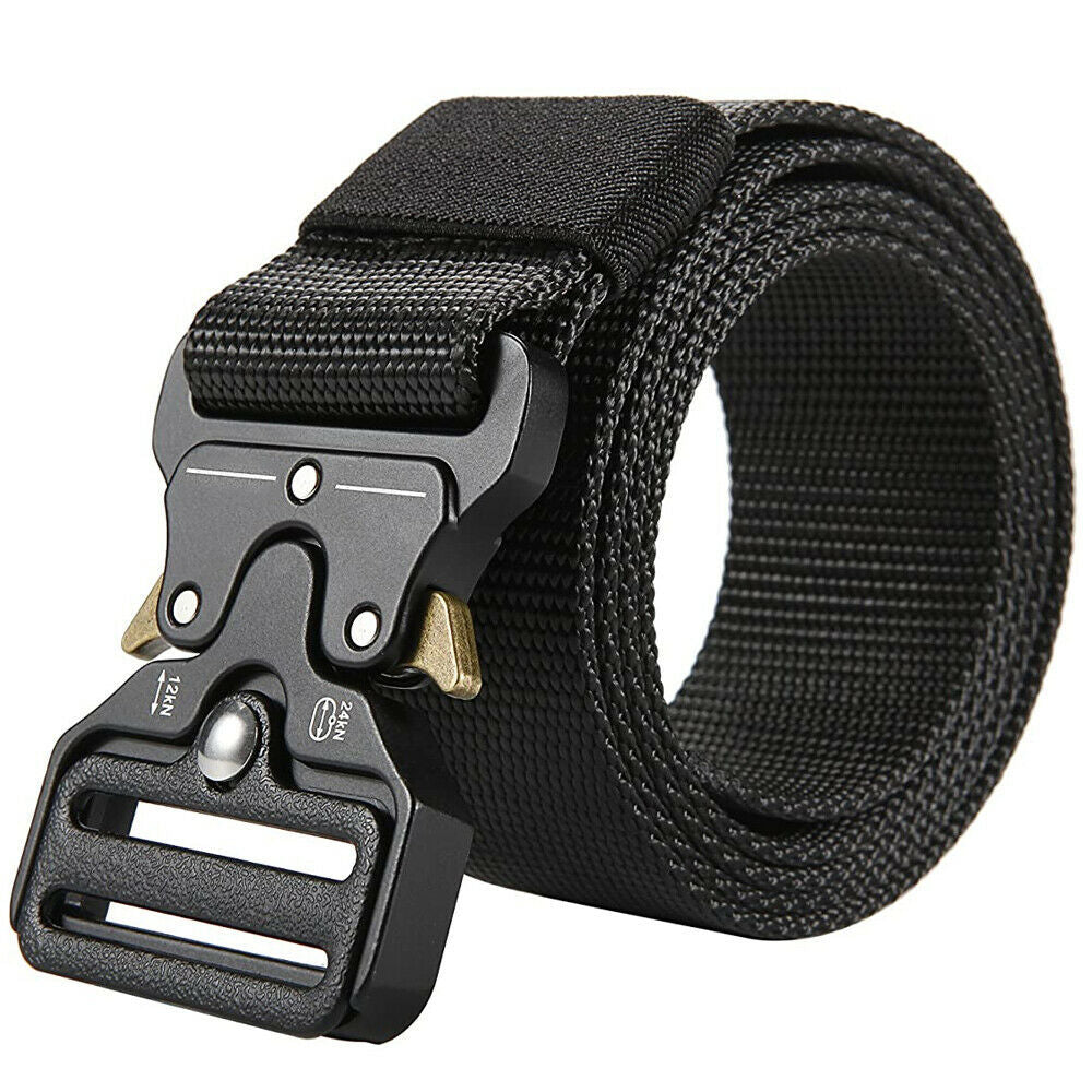 Military Tactical Belt Heavy Duty Security Guard Working Utility Nylon Waistband - Nyaabs