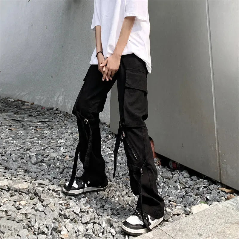 Europe And America High Street Hiphop Trousers - Nyaabs