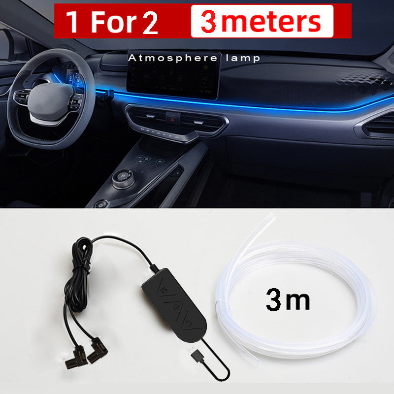 Car USB Atmosphere Light Modification Center Control Instrument Panel - Nyaabs