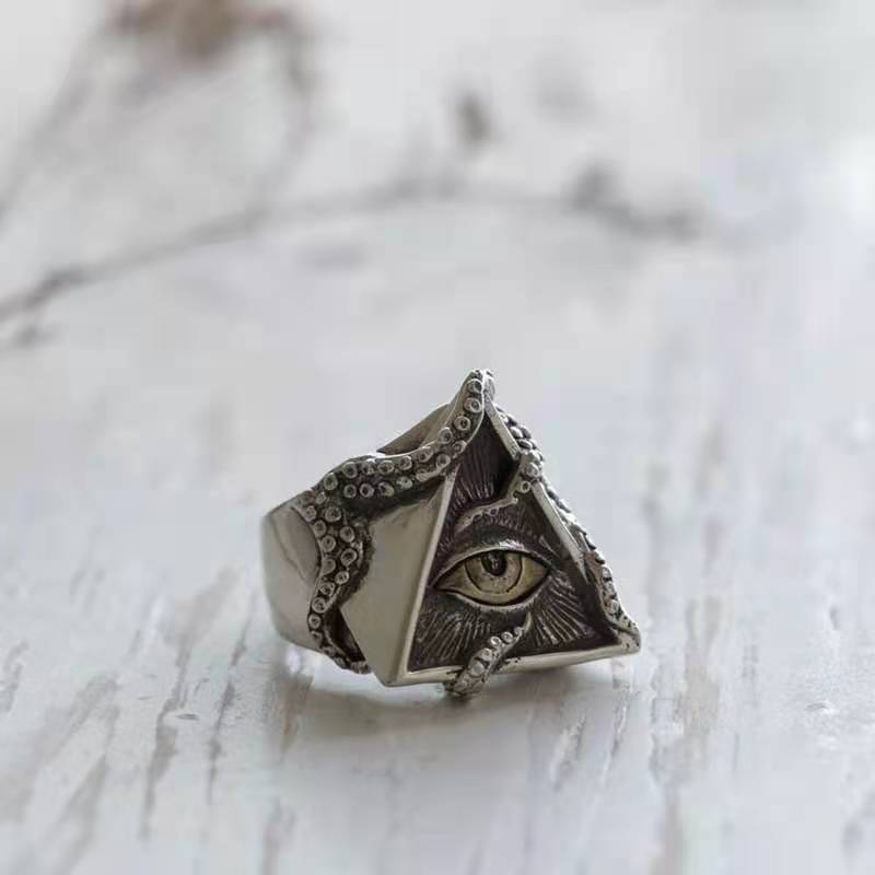 Creative Hip-hop Triangle Ring Domineering Men - Nyaabs