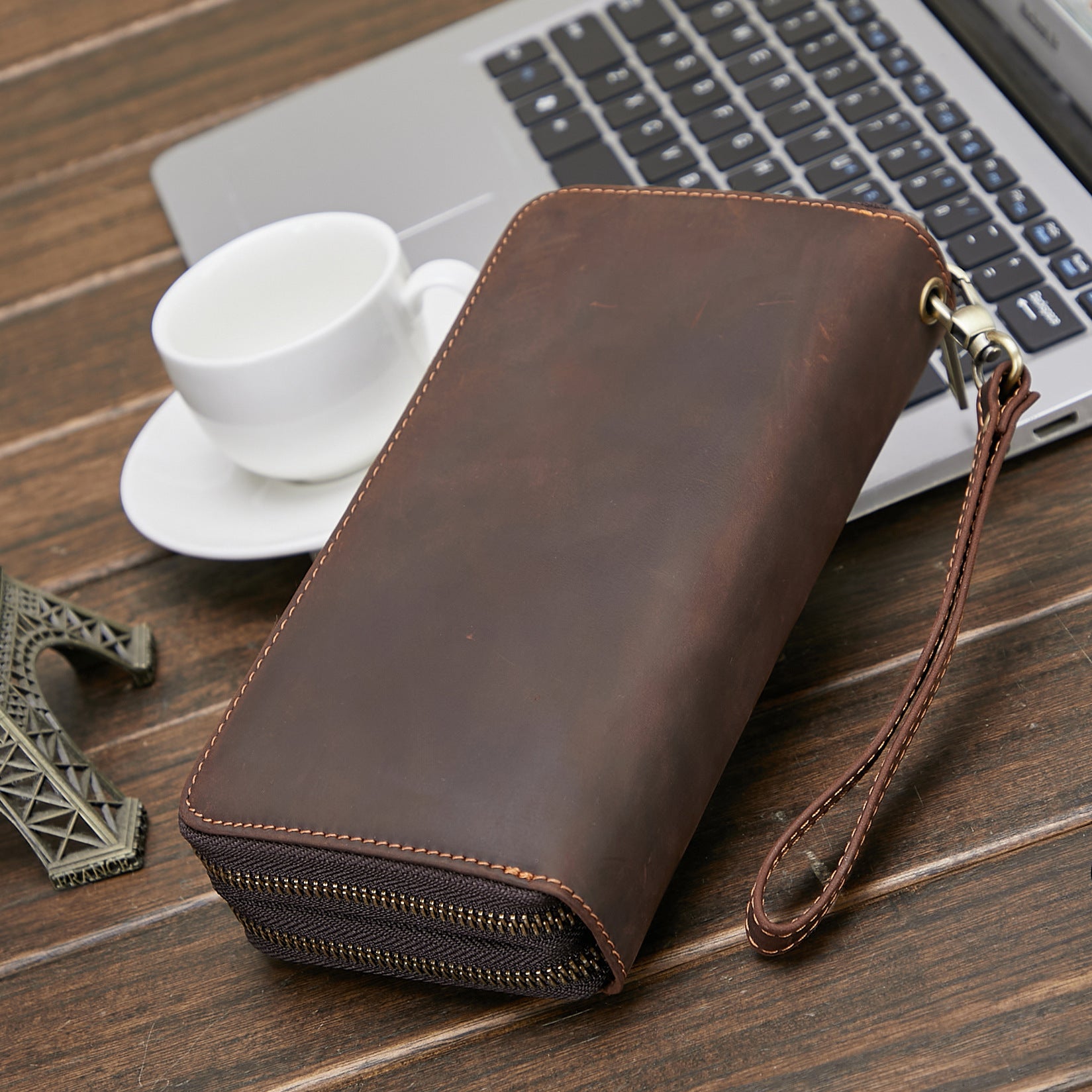 Men's Wallet Genuine Leather Fashion Retro Long Wallet - Nyaabs