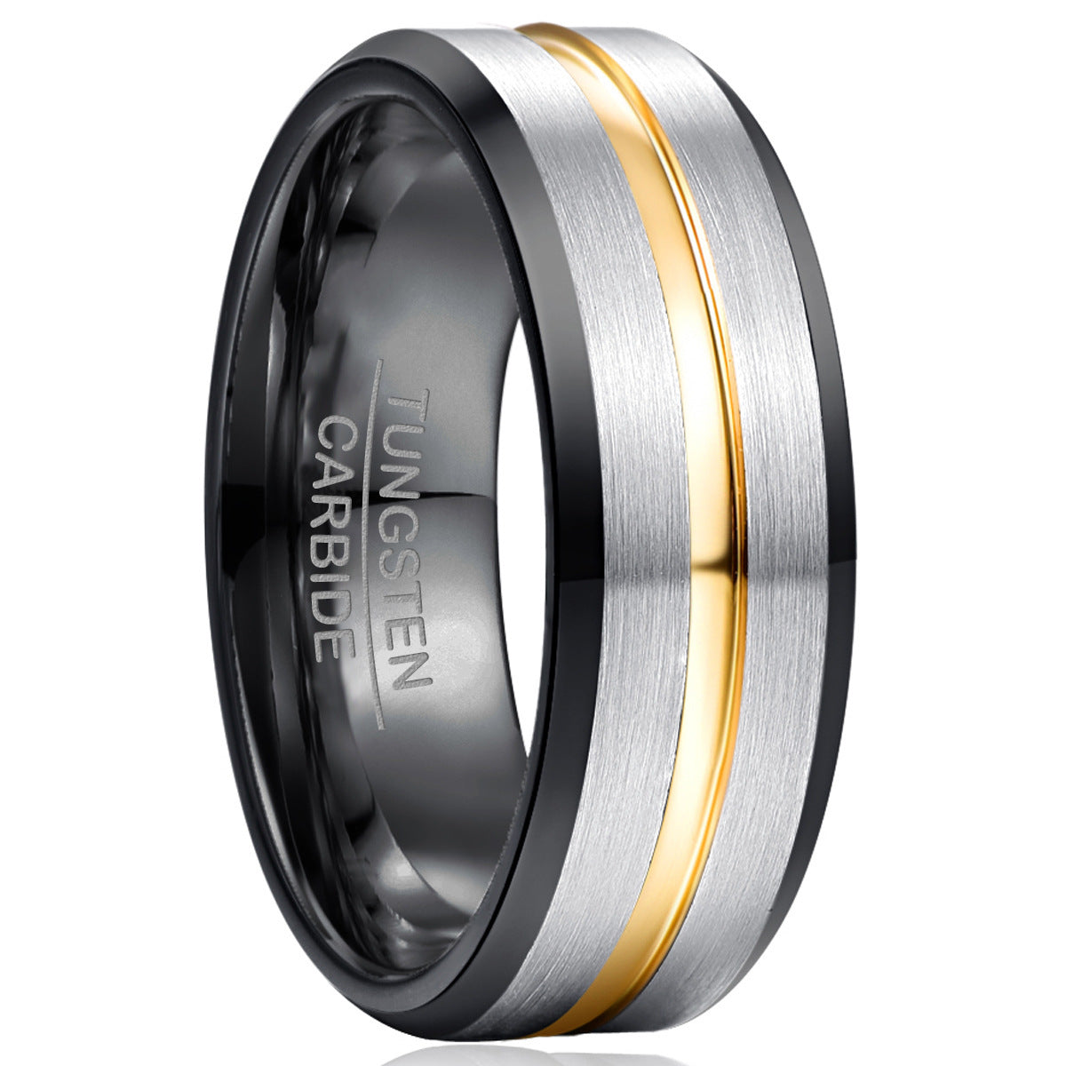 Frosted Surface Tungsten Ring Men - Nyaabs