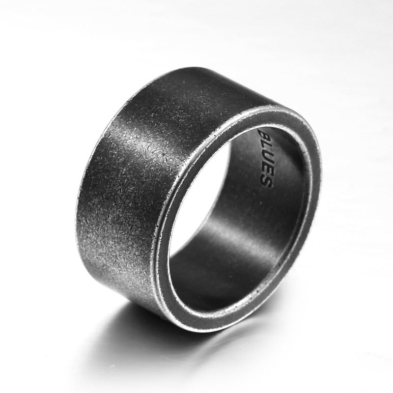 Titanium Steel Men And Women Simple Ring - Nyaabs